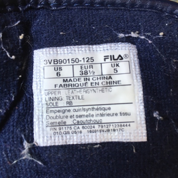 FILA💙❤️ high top sneakers - Picture 4 of 4